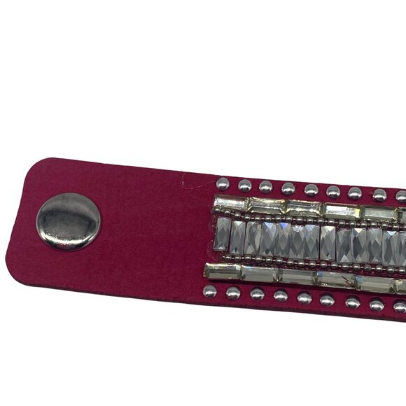 Paparazzi Jewelry Rock Star Rocker Pink Womens Snap Bracelet Lead & Nickel Free - Picture 8 of 8